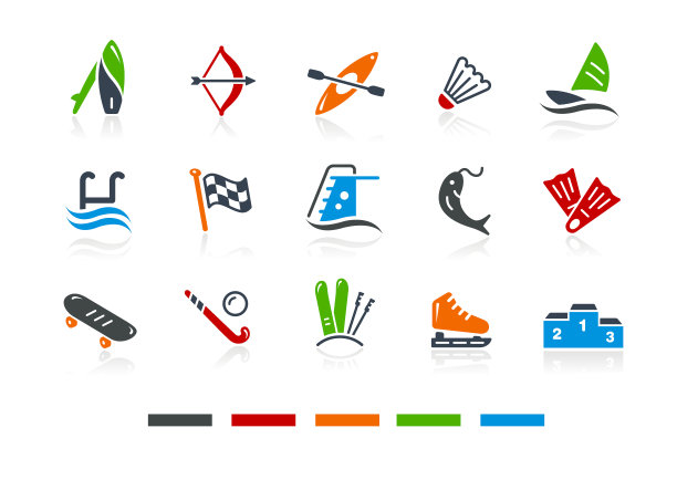 运动图标-颜色系列图片下载