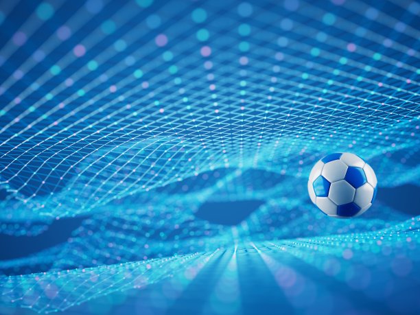 3D足球，3D插图，图形背景元素，体育抽象背景图片下载