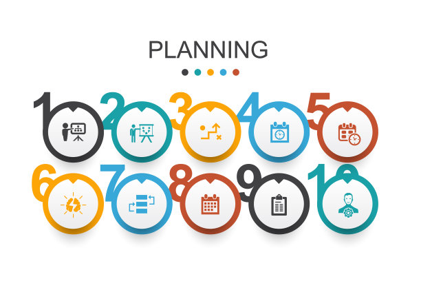 规划日历信息图设计模板图片下载