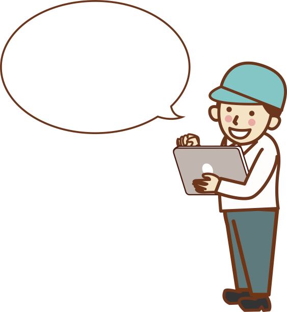 一名男员工拿着平板电脑说话。图片下载