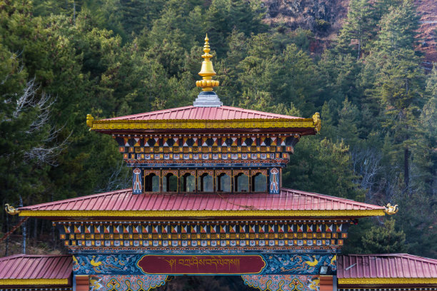 多丹摩大佛坐落在不丹廷布的昆塞尔Phodrang遗址中图片下载