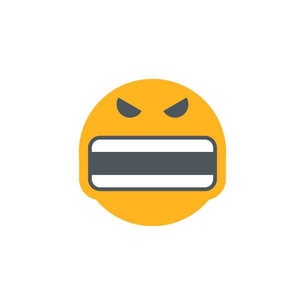 可爱的表情，愤怒的脸图标图片下载