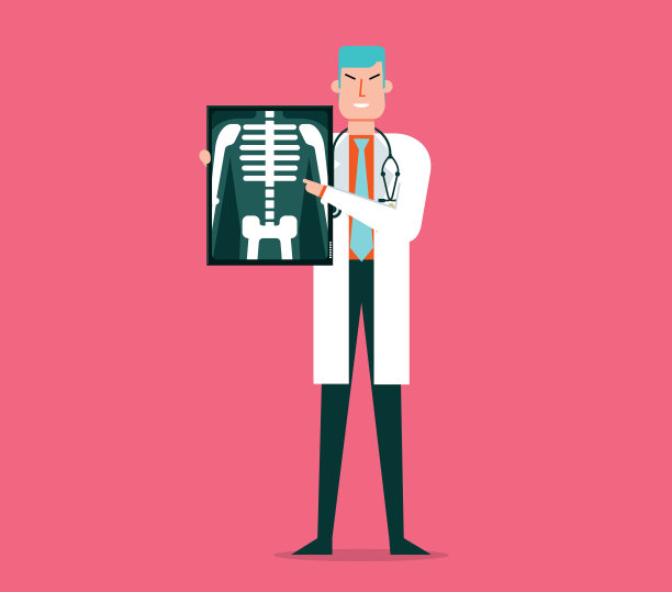 医生放映x光片图片下载