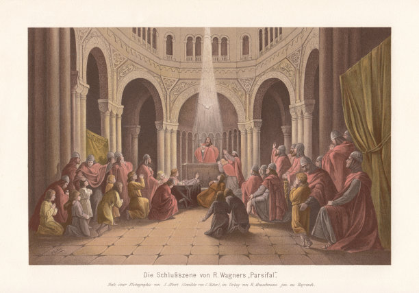 帕西法尔的《圣杯启示录》(选自理查德·瓦格纳的《帕西法尔》)图片下载