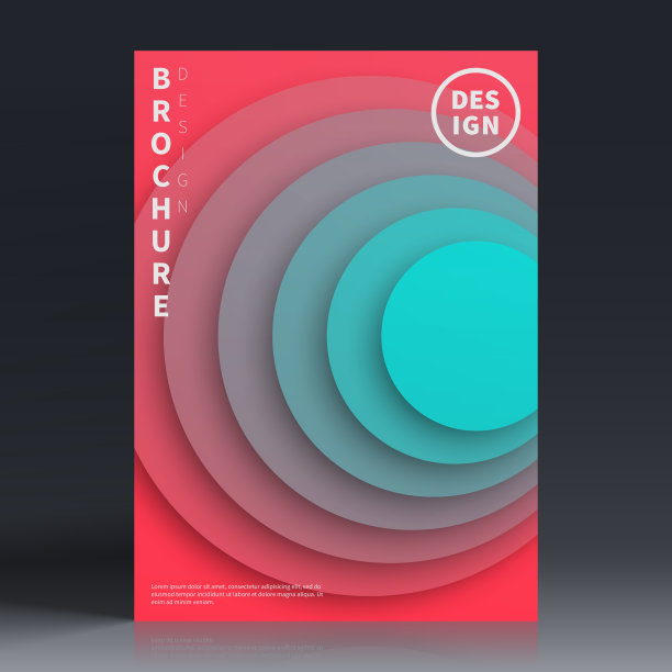 宣传册模板排版，红色封面设计，商业年报，宣传单，杂志图片下载