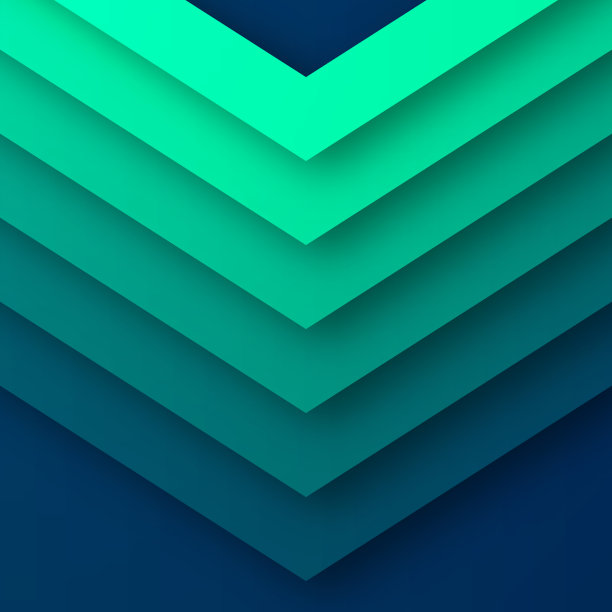 几何形状和绿色渐变的抽象设计-新潮的背景图片下载
