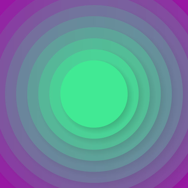 抽象设计与圆圈和紫色梯度-新潮的背景图片下载
