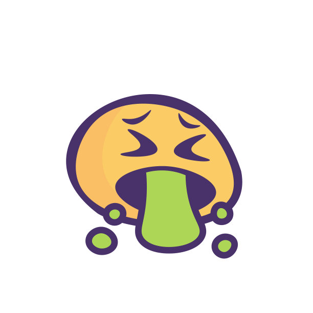 表情可爱的卡通风格暗轮廓线图片下载