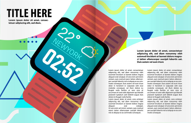 书籍或杂志插图模板图片下载