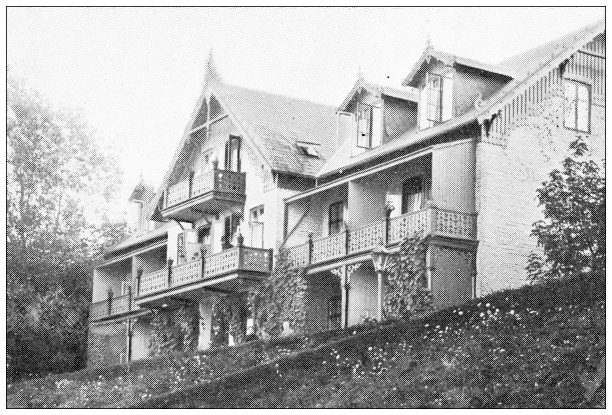 丹麦古玩旅行照片:海边别墅图片下载