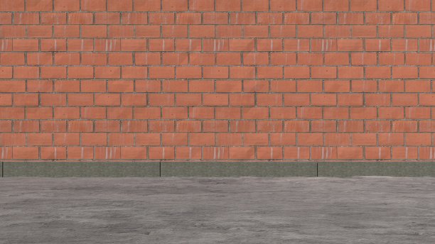 室外空间用凹凸不平的砖块和光滑的混凝土抽象街道现代3d渲染背景设计素材图片下载