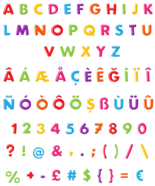孩子的字母图片下载