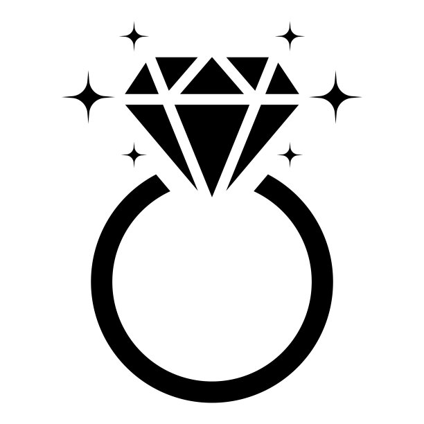 钻石订婚戒指图标，钻石结婚戒指图片下载