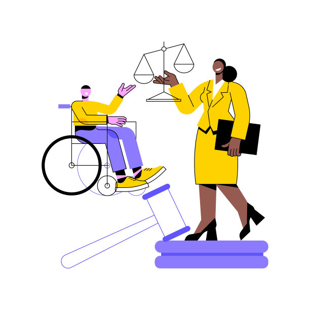 人身伤害律师抽象概念矢量插图。图片下载