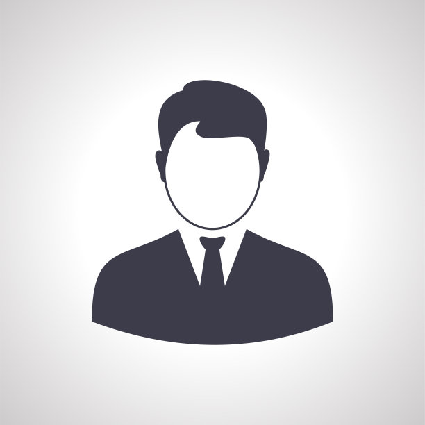 男人头像与领带图标。《阿凡达》,图片下载