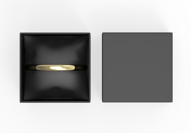 天鹅绒枕头固体优雅手链纸礼品珠宝包装盒。图片下载