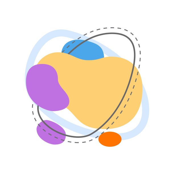 抽象有机液体斑点和流体形状和动态元素集图片下载