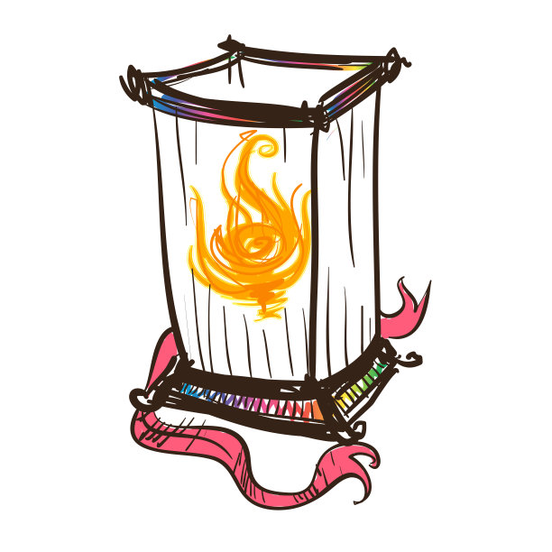 燃着精灵风格的复古灯光图片下载