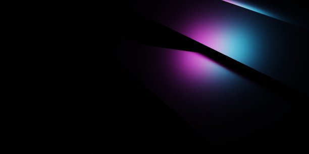 三维渲染的紫色和蓝色抽象几何背景。场景广告，技术，展示，横幅，游戏，体育，化妆品，商业，虚拟世界。科幻小说插图。产品显示图片下载