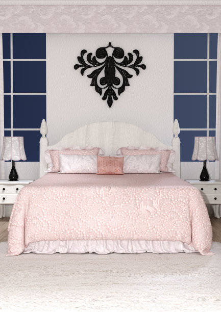 卧室室内3D渲染图片下载