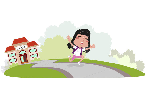 女孩们离开学校去度假图片下载