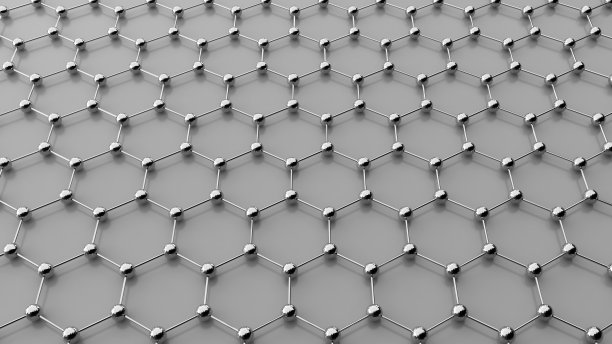 抽象背景纳米技术形状，纳米技术的未来，碳材料，3d渲染图片下载