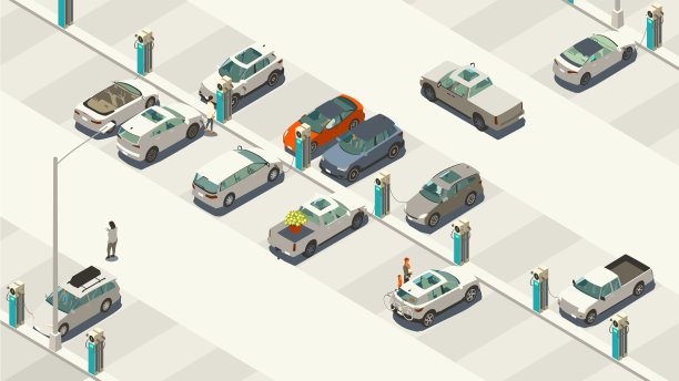 电动汽车充电说明图片下载