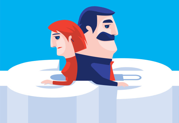 一对有经济问题的伤心夫妇图片下载