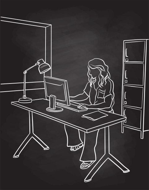 办公室在家里黑板图片下载