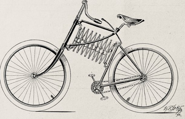 新型自行车与创新的交叉支撑，更稳定图片下载