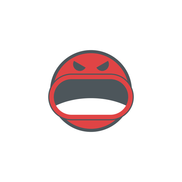 可爱的表情，愤怒的脸图标图片下载