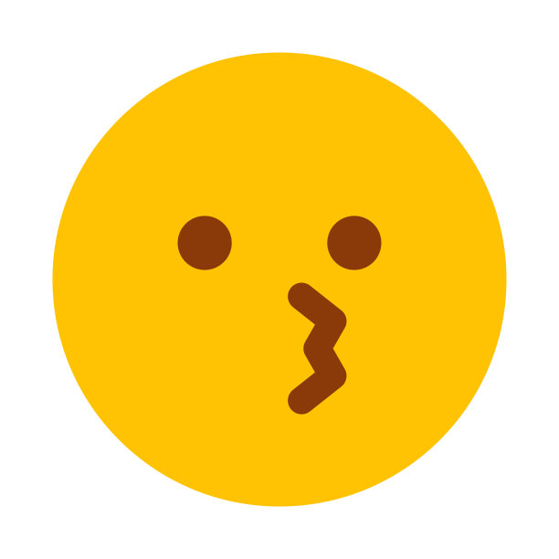 亲吻表情符号的透明背景图标图片下载