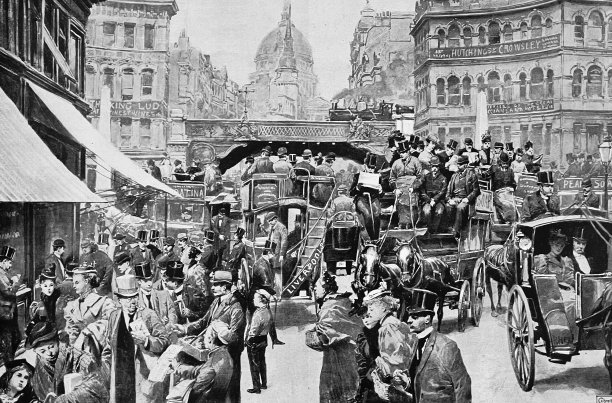 首都的主要街道:伦敦的Ludgate马戏团图片下载