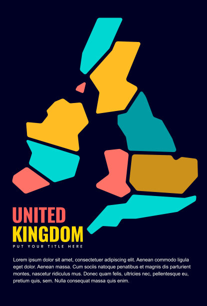 封面设计上的英国地图图片下载
