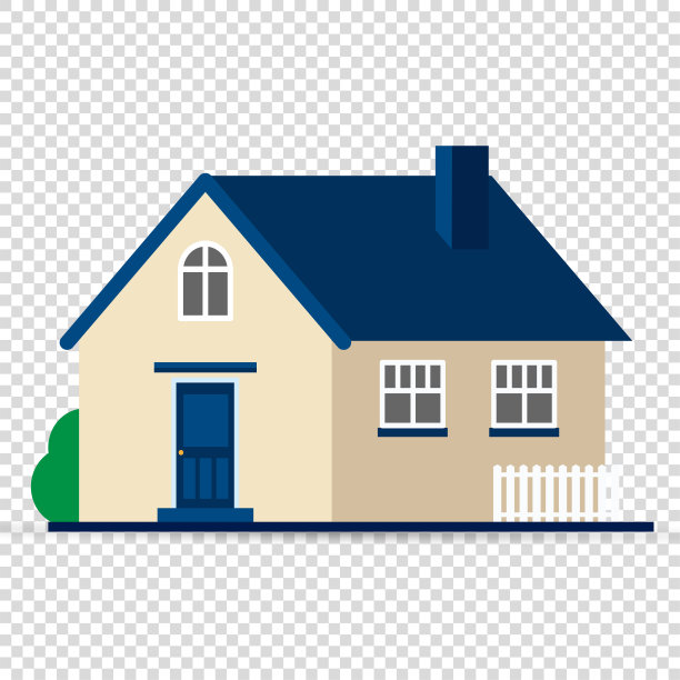 房子在一个透明的背景图片下载