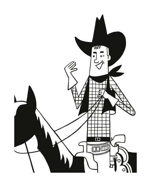 骑马的牛仔图片下载