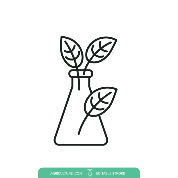 科研农业线图标在一个透明的背景图片下载