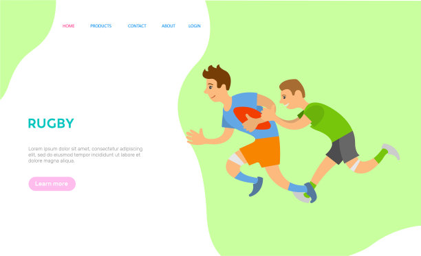 Rugteam打侵略性体育网站文字图片下载