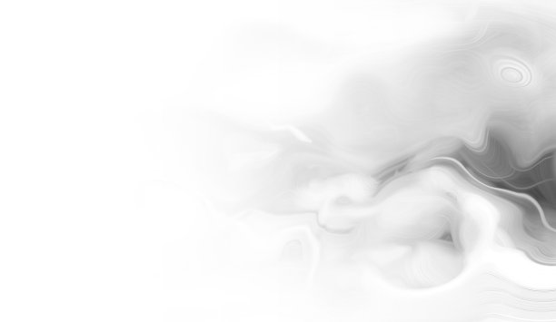 黑色抽象烟雾在白色背景上图片下载