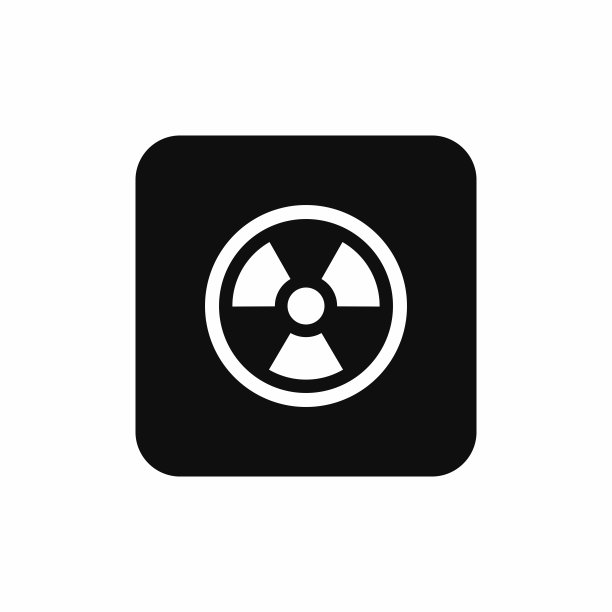 辐射包装标志图标符号矢量图片下载