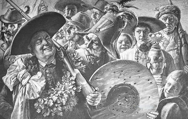 新的射手之王，Schützenkönig，微笑着图片下载