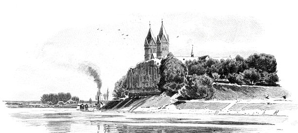 莱茵河在凯泽斯韦尔特附近图片下载