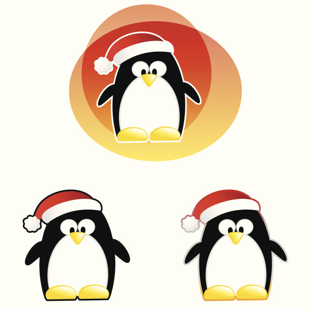 圣诞节的企鹅图片下载