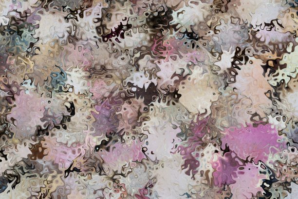 调色板上不同大地色调的图画色彩相互交融。图片下载