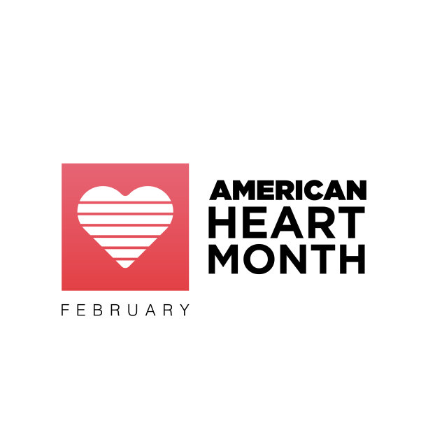 美国二月的美国心脏月。全国性的心脏和血管疾病问题。医疗保健概念。支持和保护运动。矢量股票插图图片下载