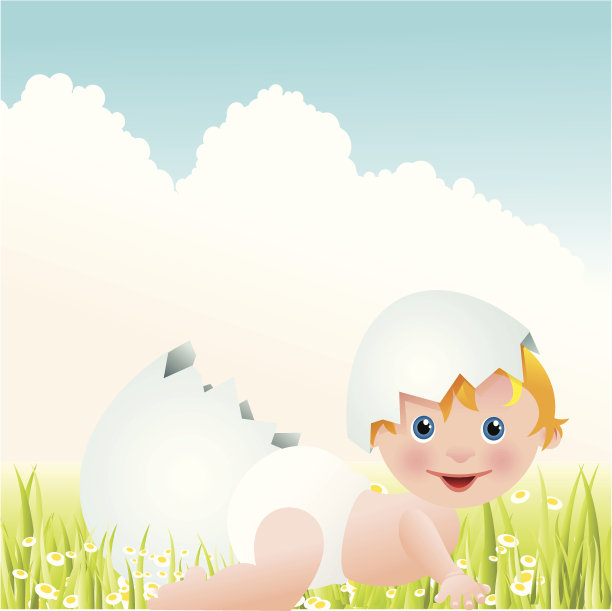 复活节的婴儿图片下载