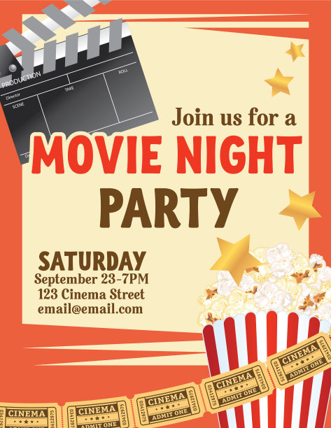 电影之夜的背景图片下载