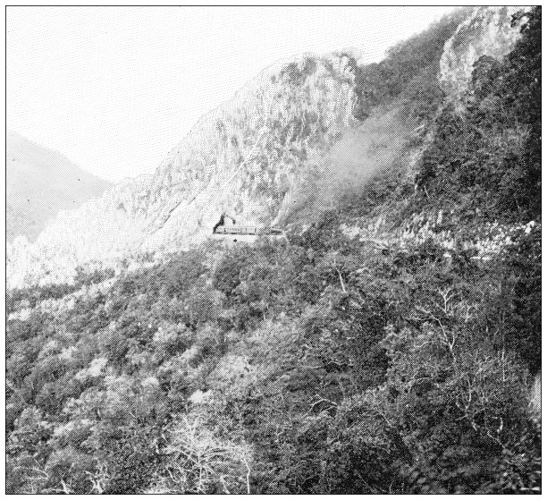 墨西哥的古董旅行照片:坦皮科的铁路图片下载