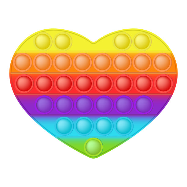 爆它五颜六色的彩虹时尚硅玩具图片下载