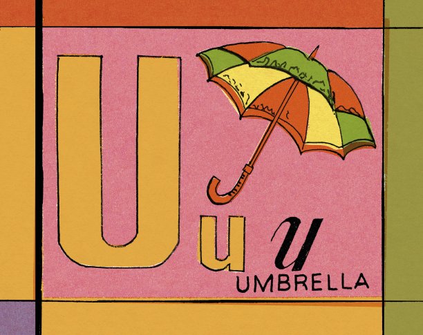 U代表雨伞图片下载